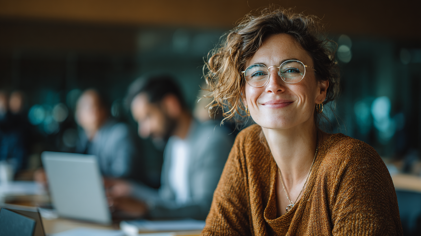 floripondia_Professional_woman_in_a_collaborative_academic_envi_3c5fe838-5f9d-48e3-9841-92442192434f